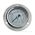 panel mount shockproof pressure gauge with flange